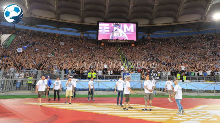 La Curva Nord della Lazio nella finale di Coppa Italia 2017