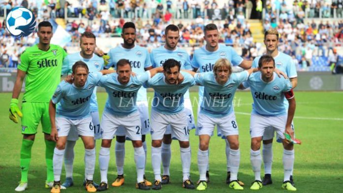 Formazione Lazio nella gara contro il Milan della stagione 2017-18