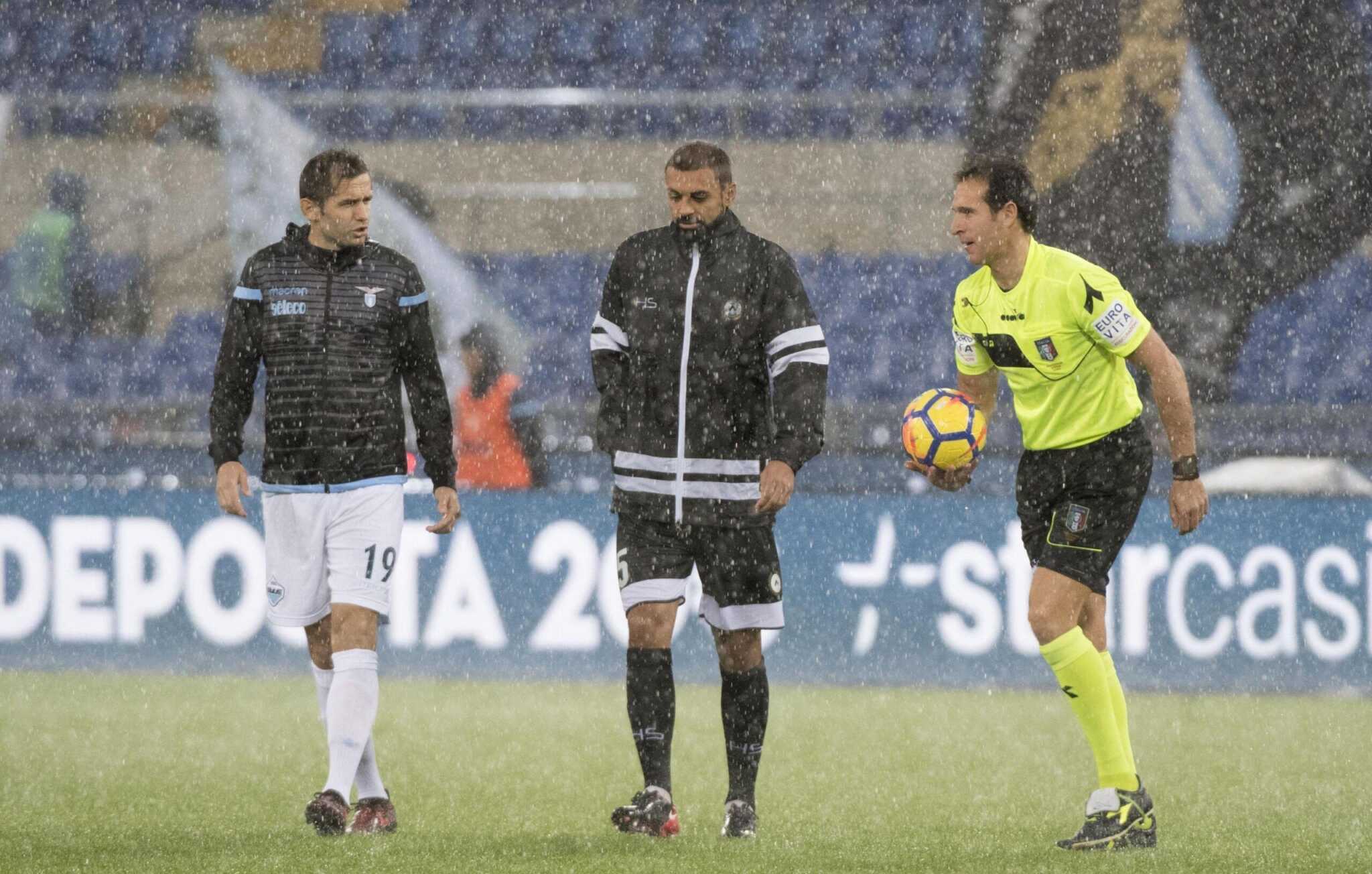 Lazio Udinese, 12 esima giornata, partita rinviata lulic - danilo