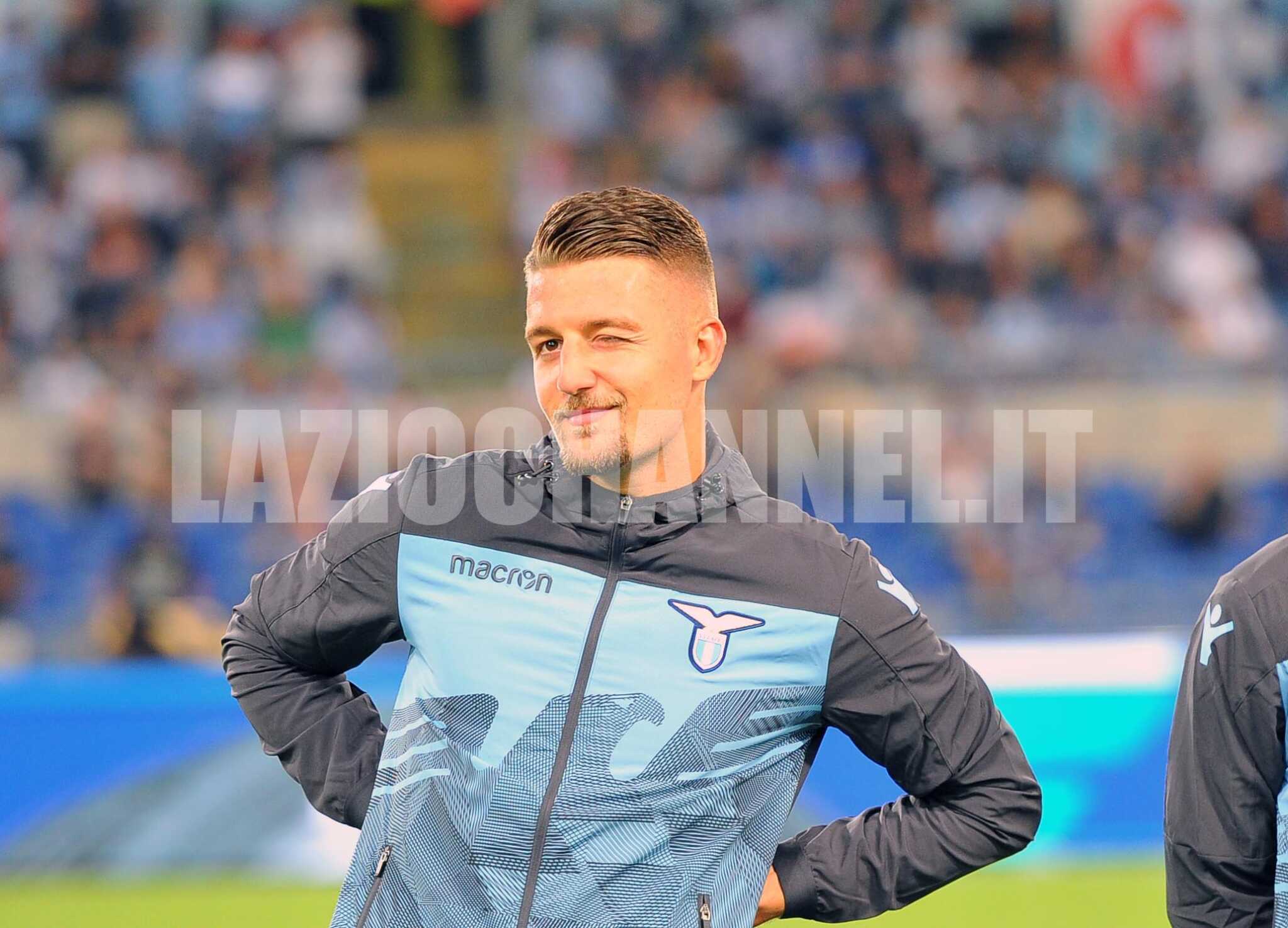 Milinkovic con la maglia della Lazio