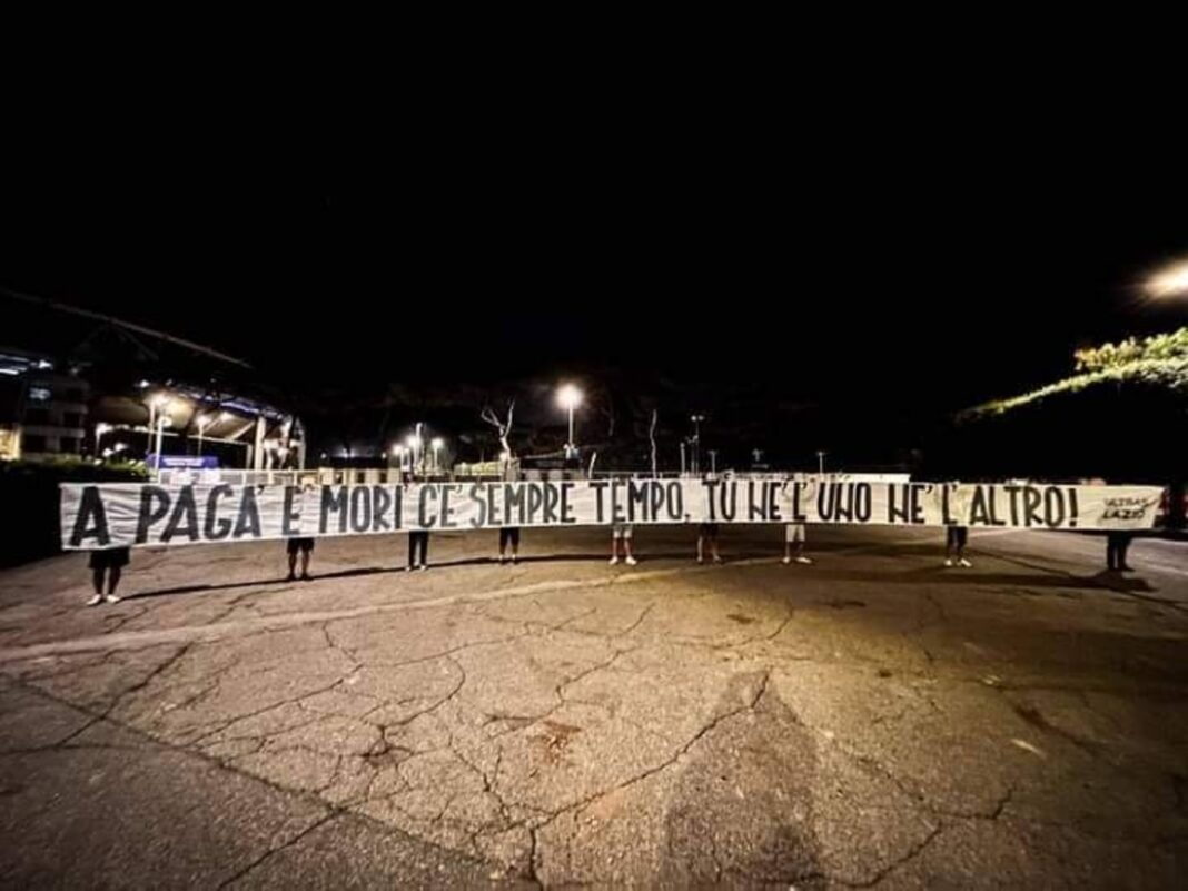 Ultras Lazio duri contro il calciomercato di Lotito : spunta lo striscione
